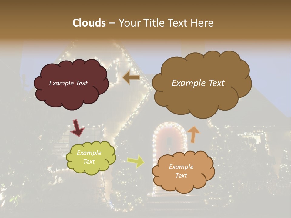 Glow Night December PowerPoint Template