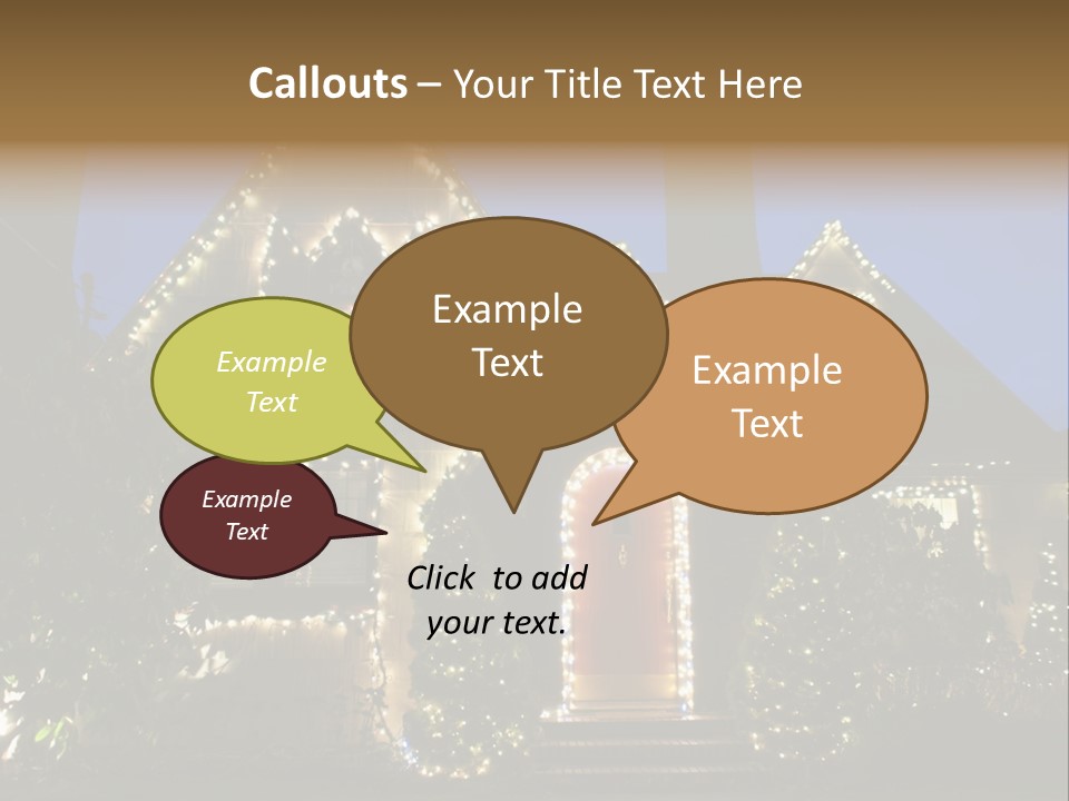 Glow Night December PowerPoint Template