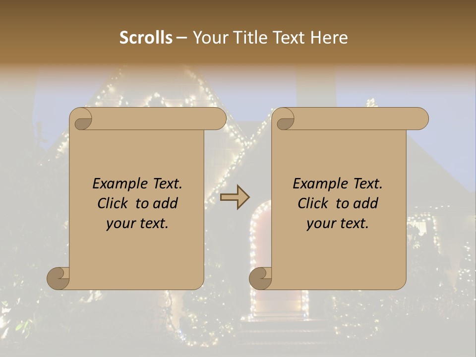Glow Night December PowerPoint Template