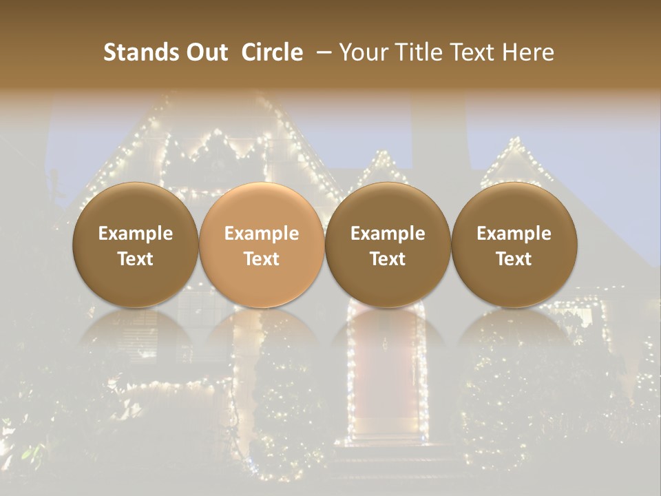 Glow Night December PowerPoint Template