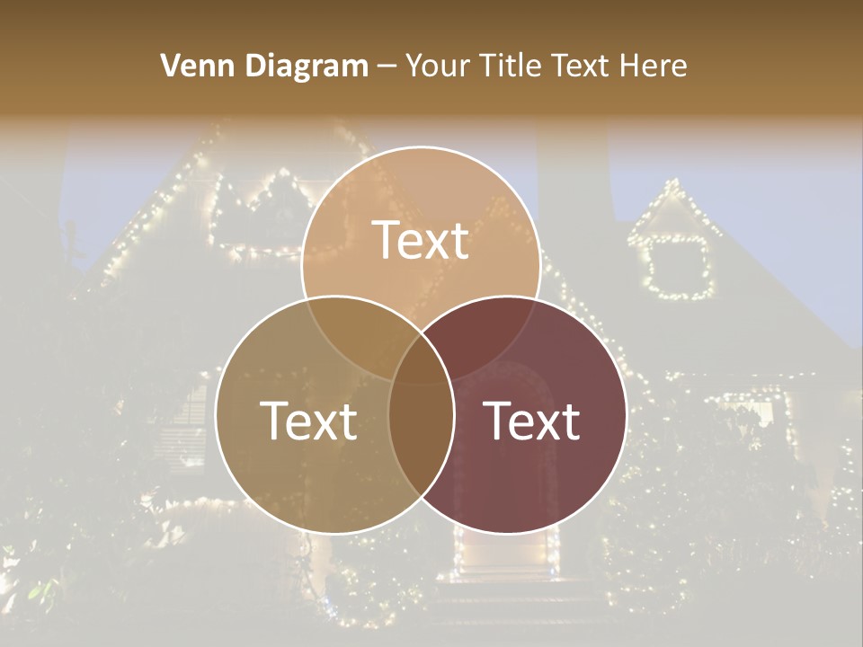 Glow Night December PowerPoint Template