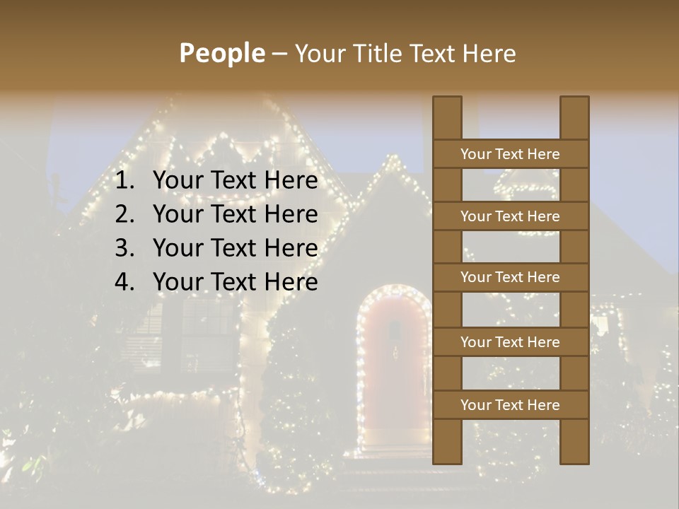 Glow Night December PowerPoint Template