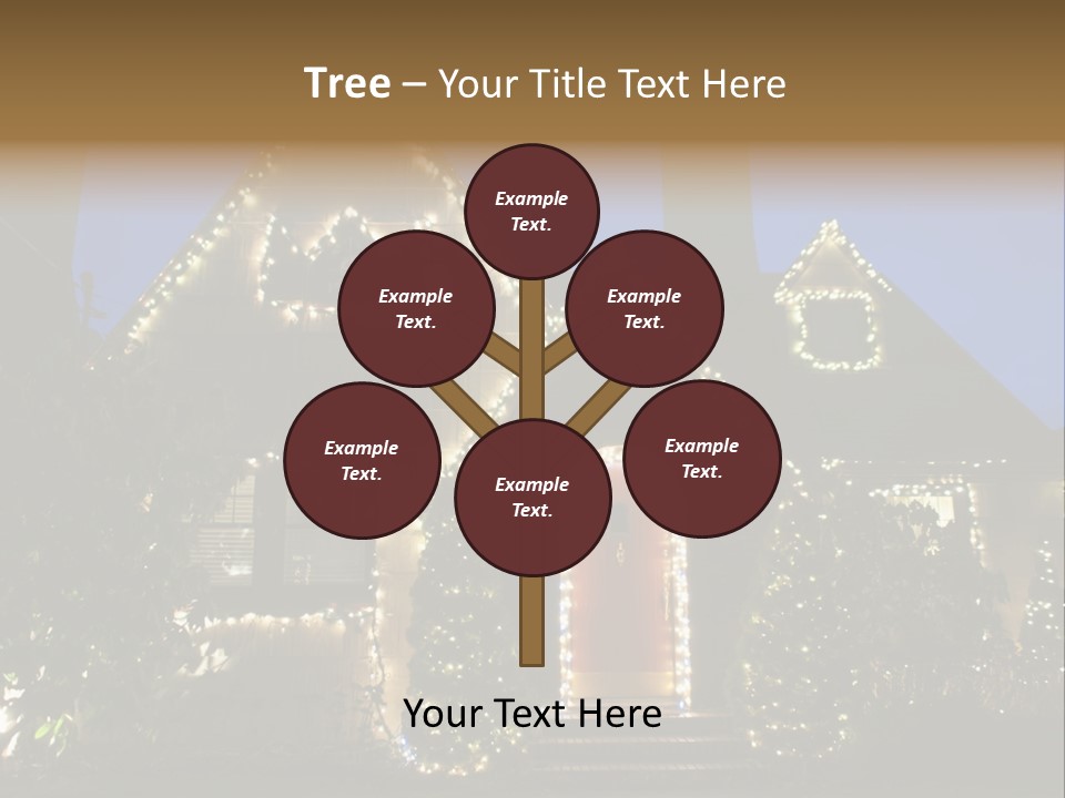 Glow Night December PowerPoint Template