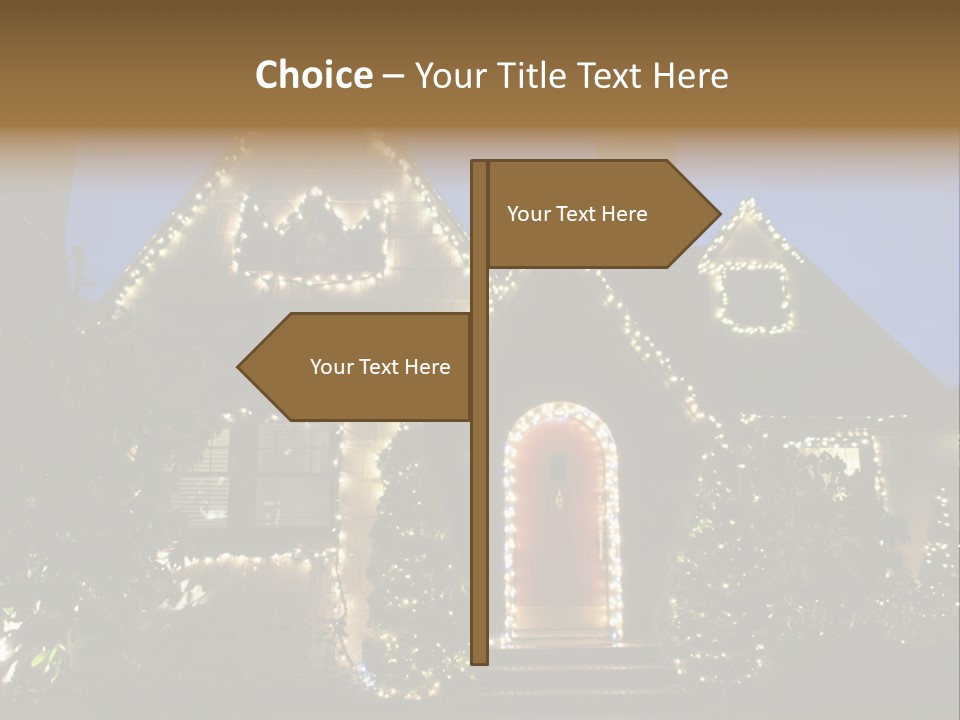 Glow Night December PowerPoint Template