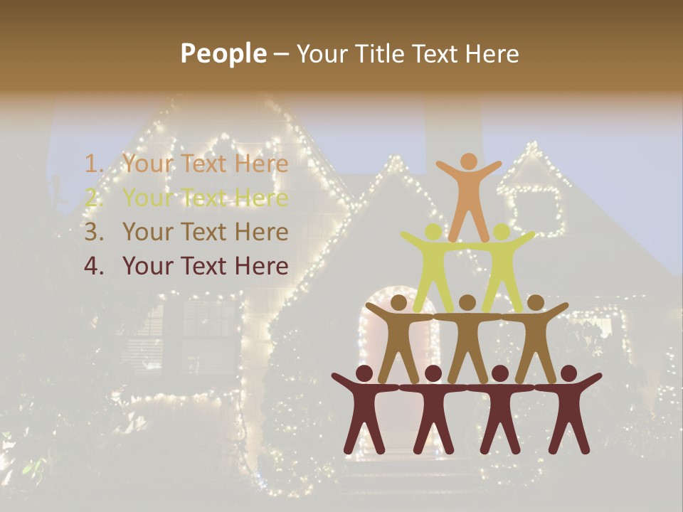 Glow Night December PowerPoint Template