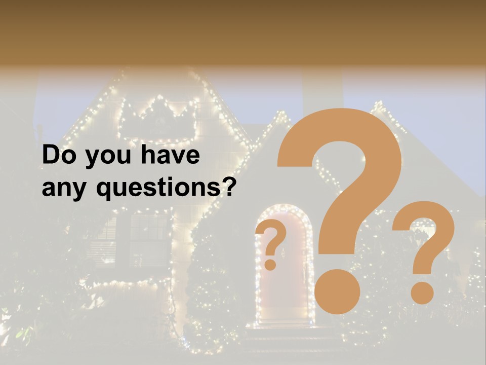 Glow Night December PowerPoint Template