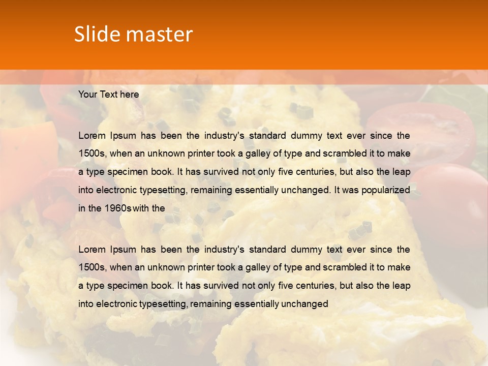 Yellow Herbs Lettuce PowerPoint Template