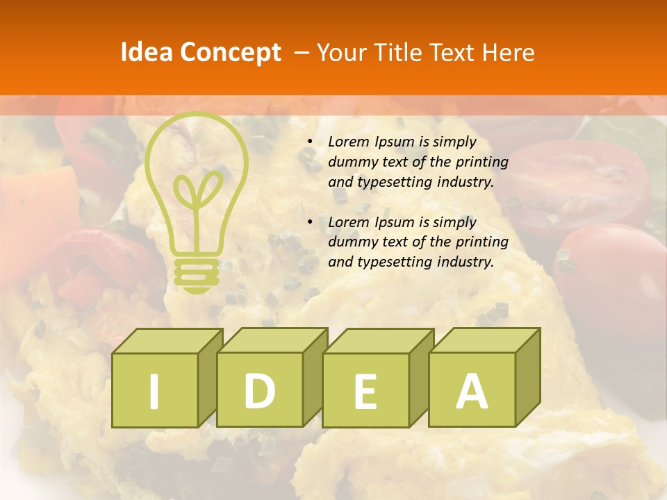 Yellow Herbs Lettuce PowerPoint Template