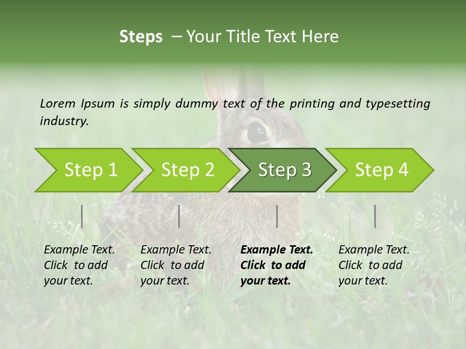 Whiskers Lagomorph Spring PowerPoint Template