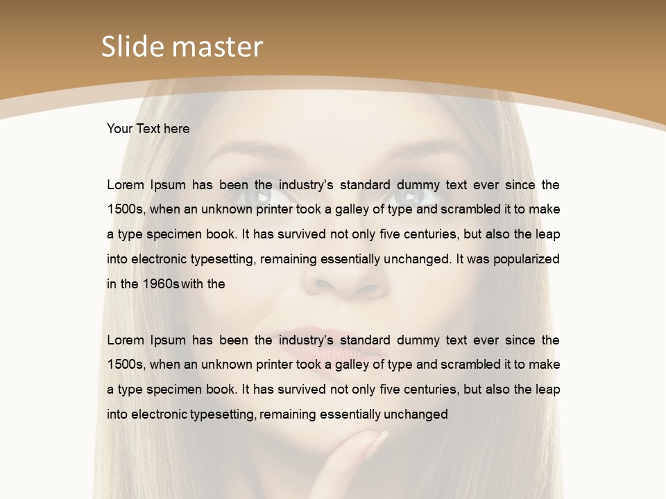 Makeup Face Fashion PowerPoint Template