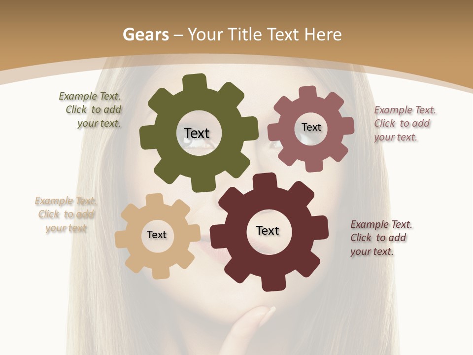 Makeup Face Fashion PowerPoint Template