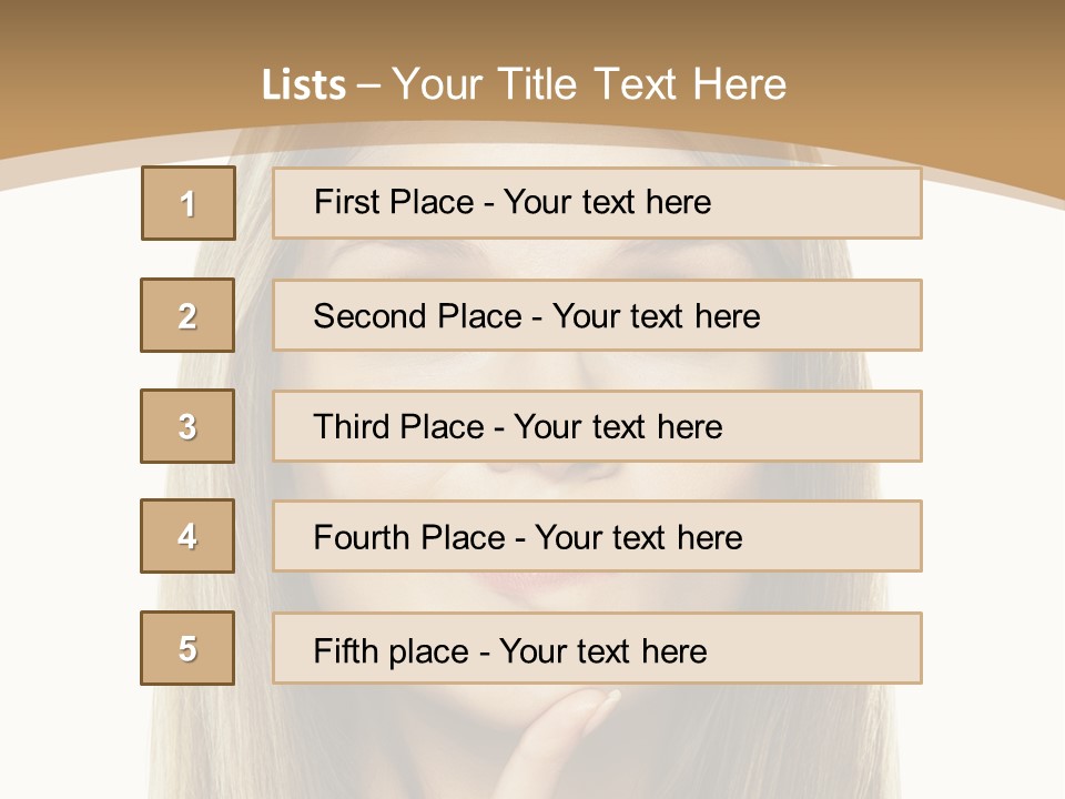 Makeup Face Fashion PowerPoint Template