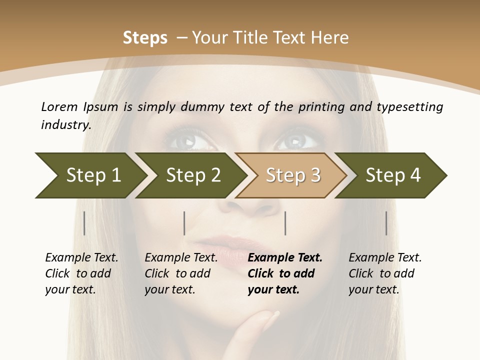 Makeup Face Fashion PowerPoint Template