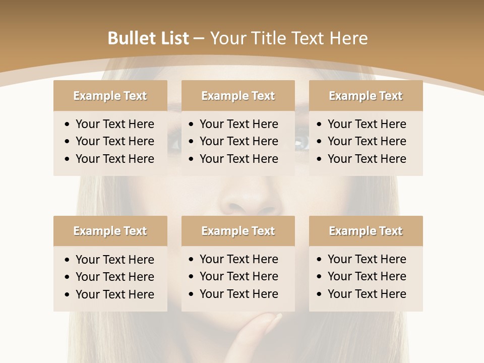 Makeup Face Fashion PowerPoint Template