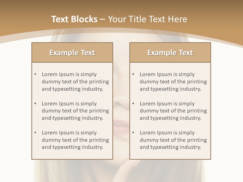 Makeup Face Fashion PowerPoint Template