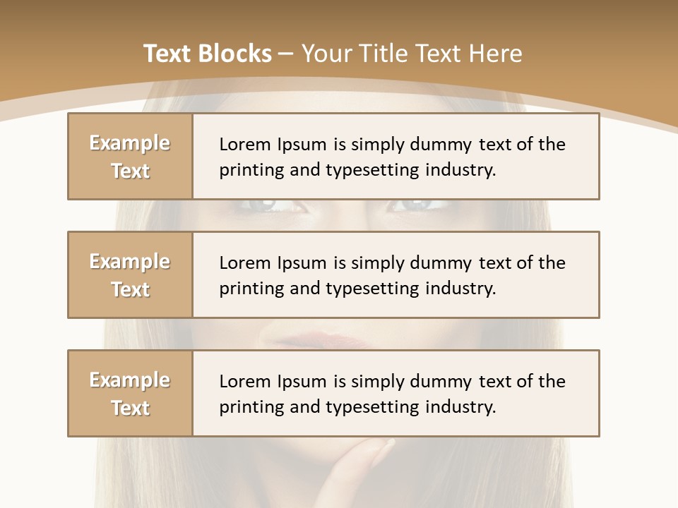 Makeup Face Fashion PowerPoint Template