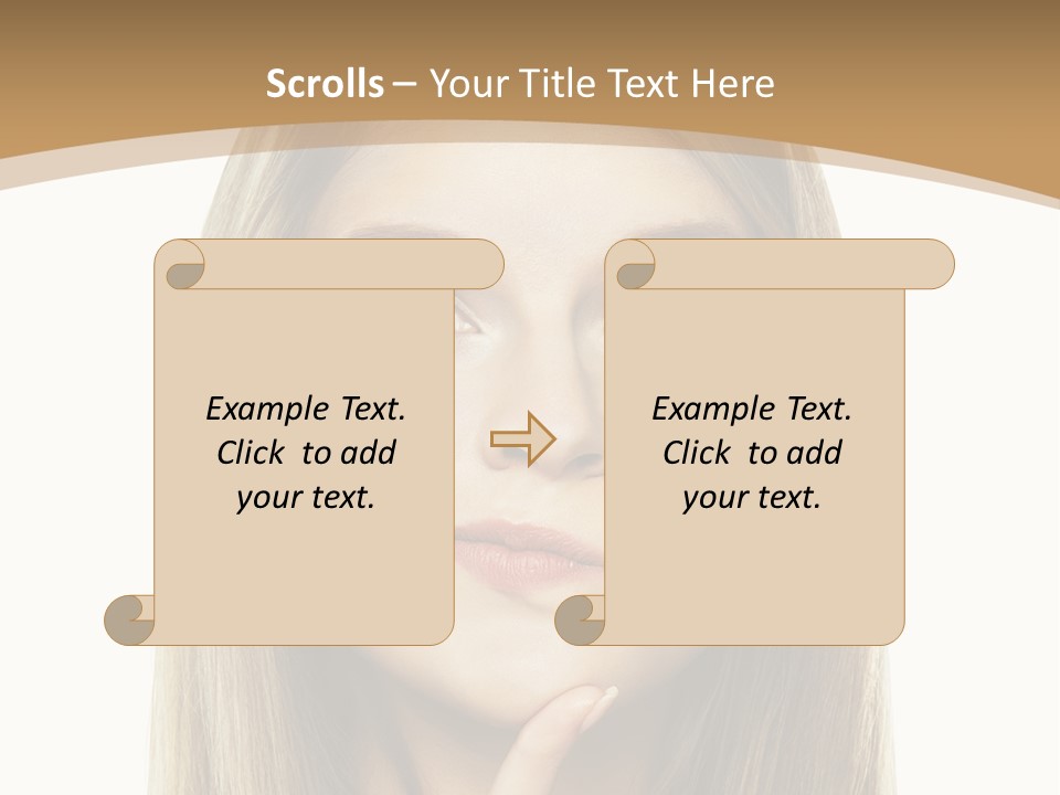 Makeup Face Fashion PowerPoint Template