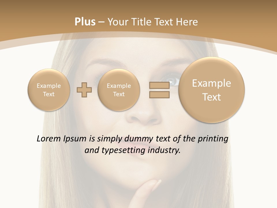 Makeup Face Fashion PowerPoint Template