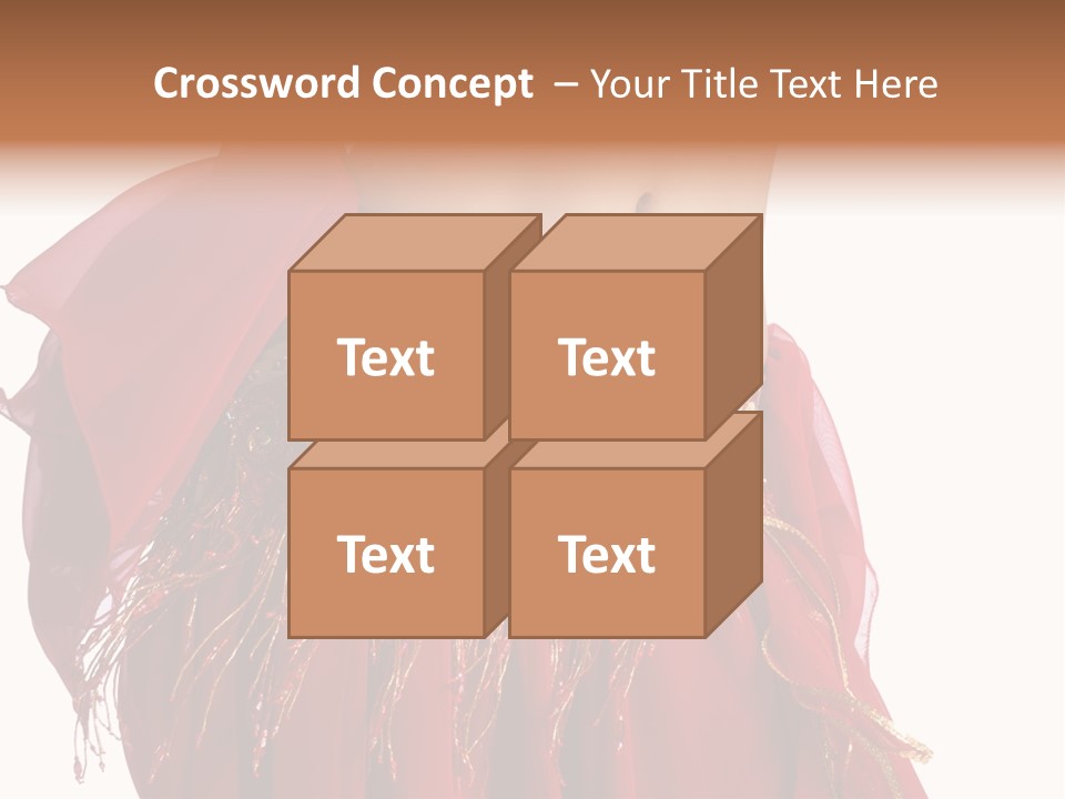 Torso Red Perform PowerPoint Template
