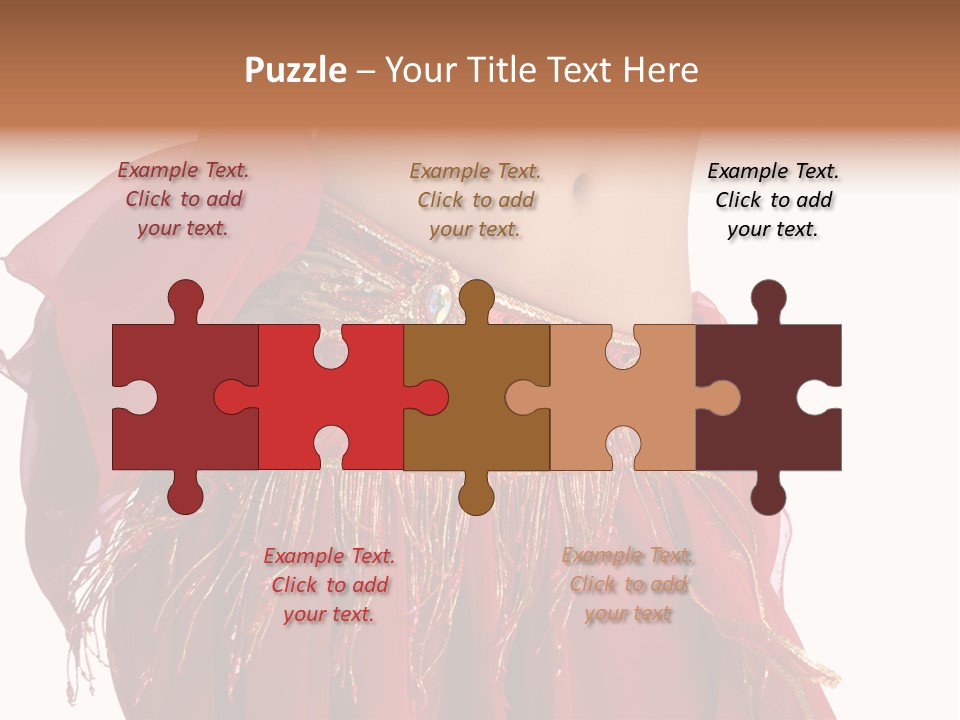 Torso Red Perform PowerPoint Template