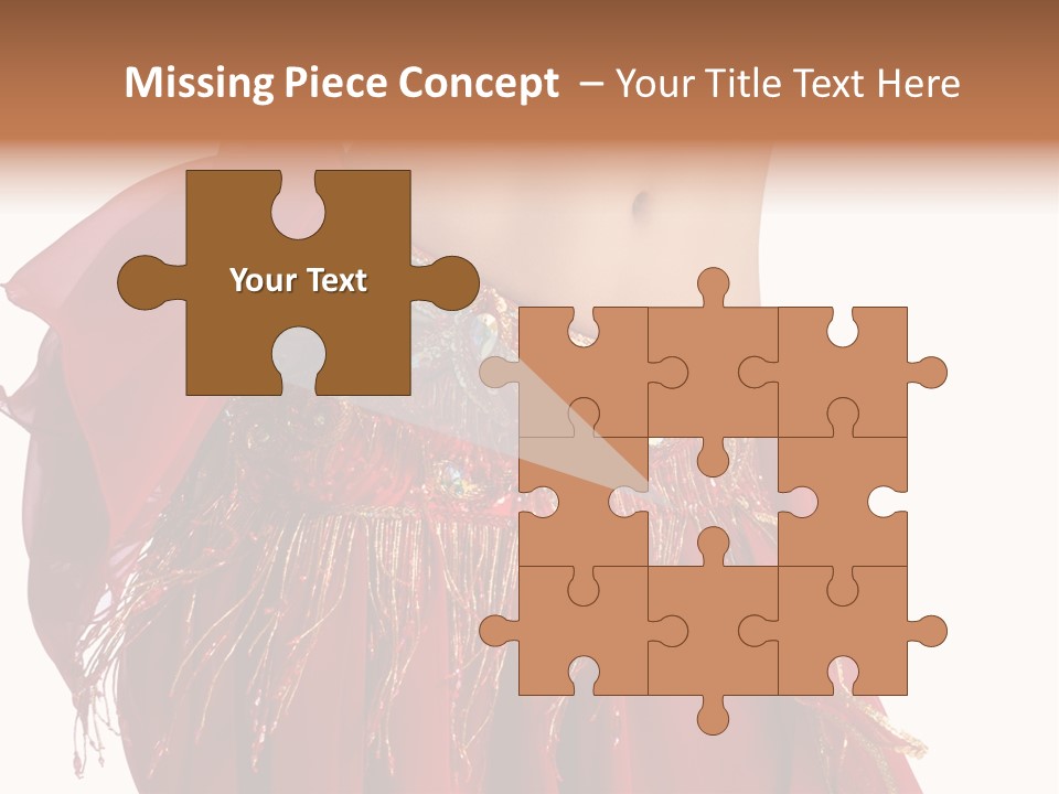 Torso Red Perform PowerPoint Template