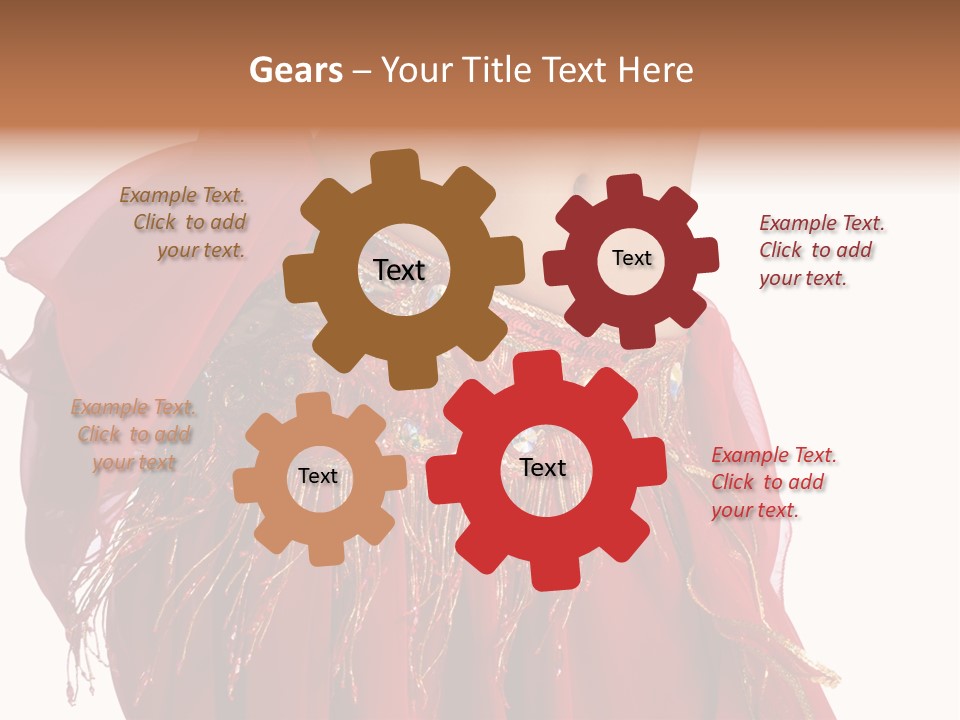 Torso Red Perform PowerPoint Template