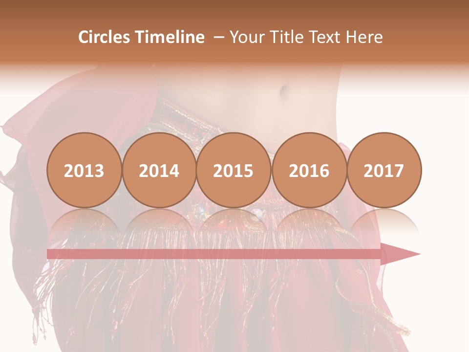 Torso Red Perform PowerPoint Template