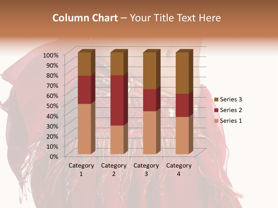 Torso Red Perform PowerPoint Template