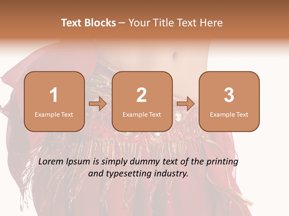 Torso Red Perform PowerPoint Template