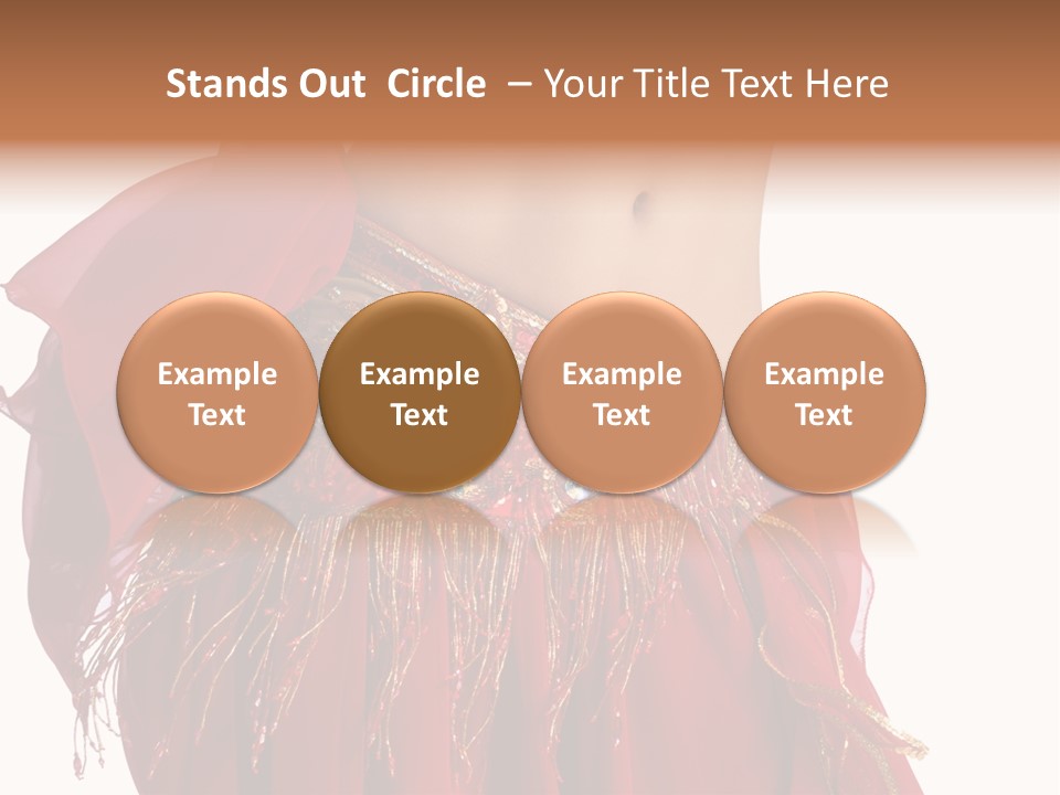 Torso Red Perform PowerPoint Template