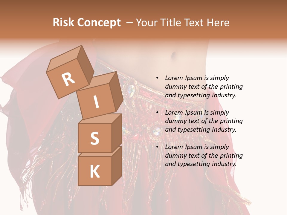 Torso Red Perform PowerPoint Template