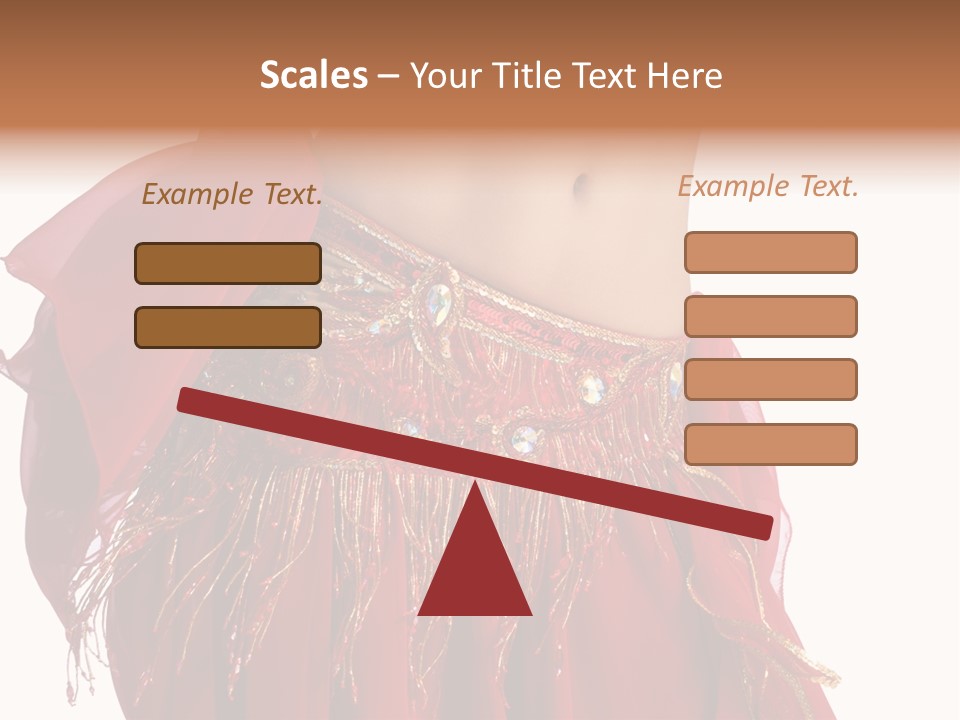 Torso Red Perform PowerPoint Template