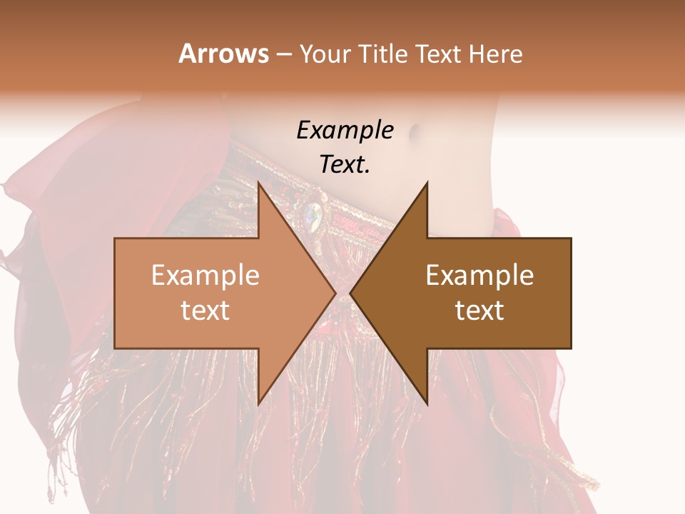 Torso Red Perform PowerPoint Template