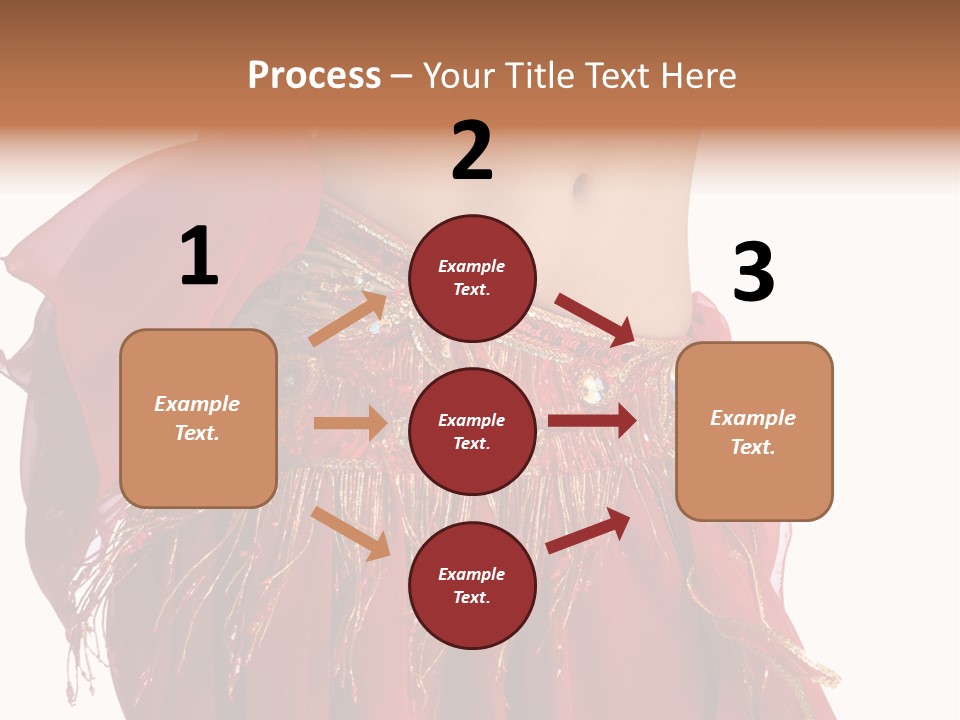 Torso Red Perform PowerPoint Template