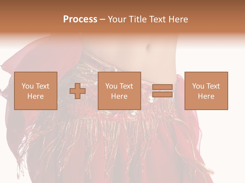 Torso Red Perform PowerPoint Template