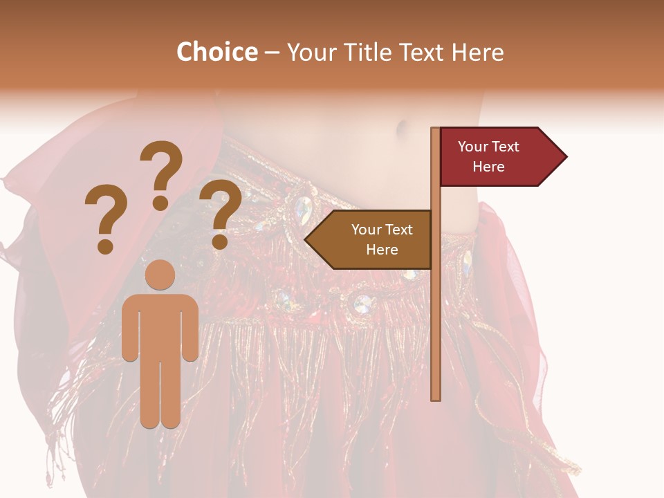 Torso Red Perform PowerPoint Template