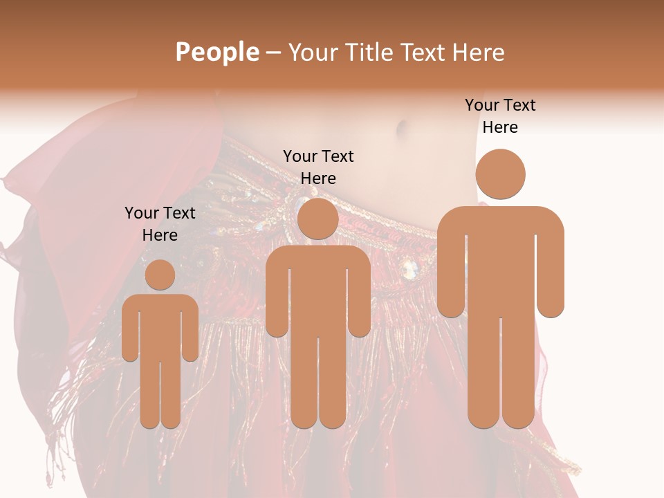 Torso Red Perform PowerPoint Template