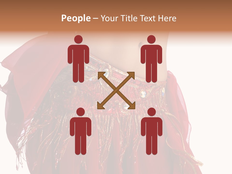 Torso Red Perform PowerPoint Template