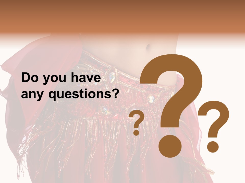 Torso Red Perform PowerPoint Template