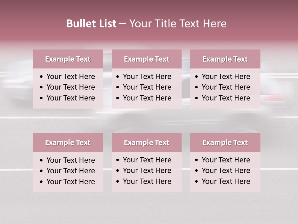 Street Power Speedy PowerPoint Template