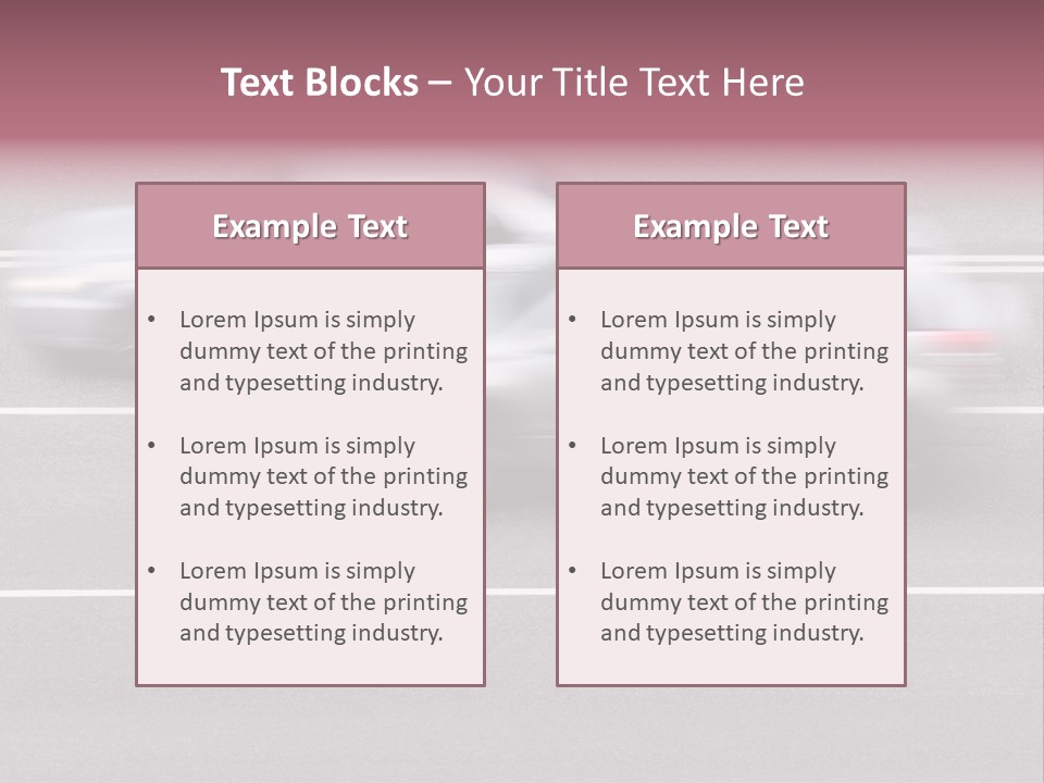 Street Power Speedy PowerPoint Template