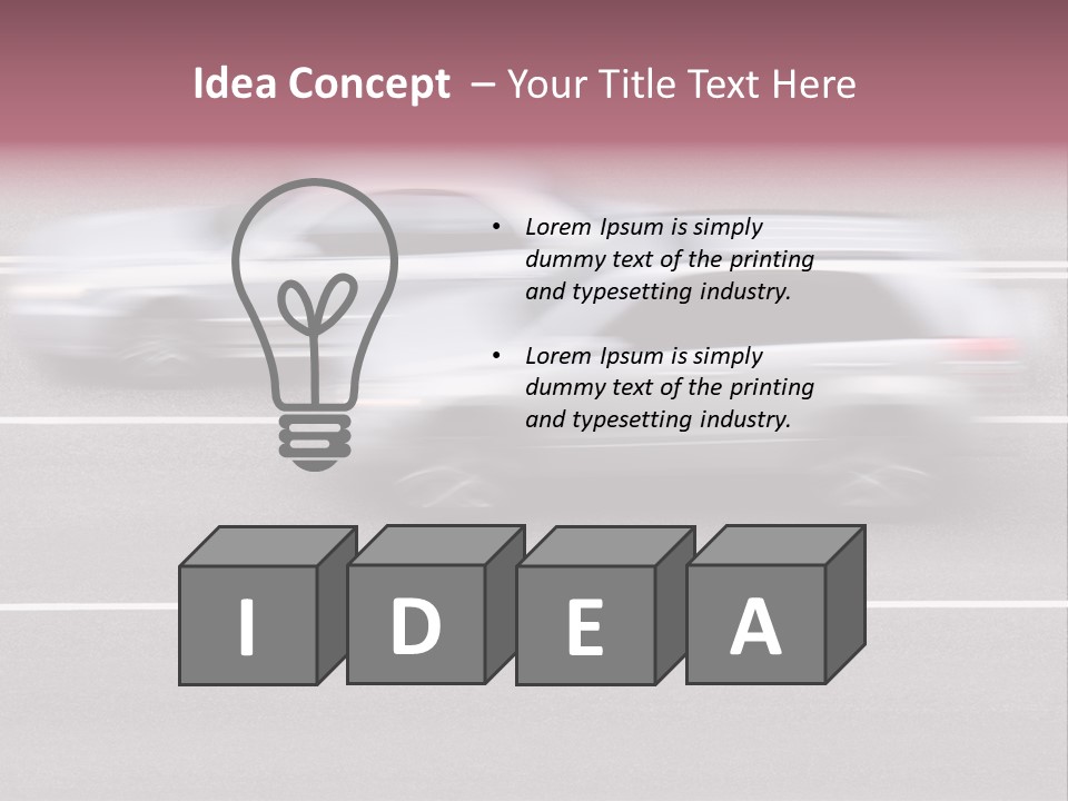 Street Power Speedy PowerPoint Template