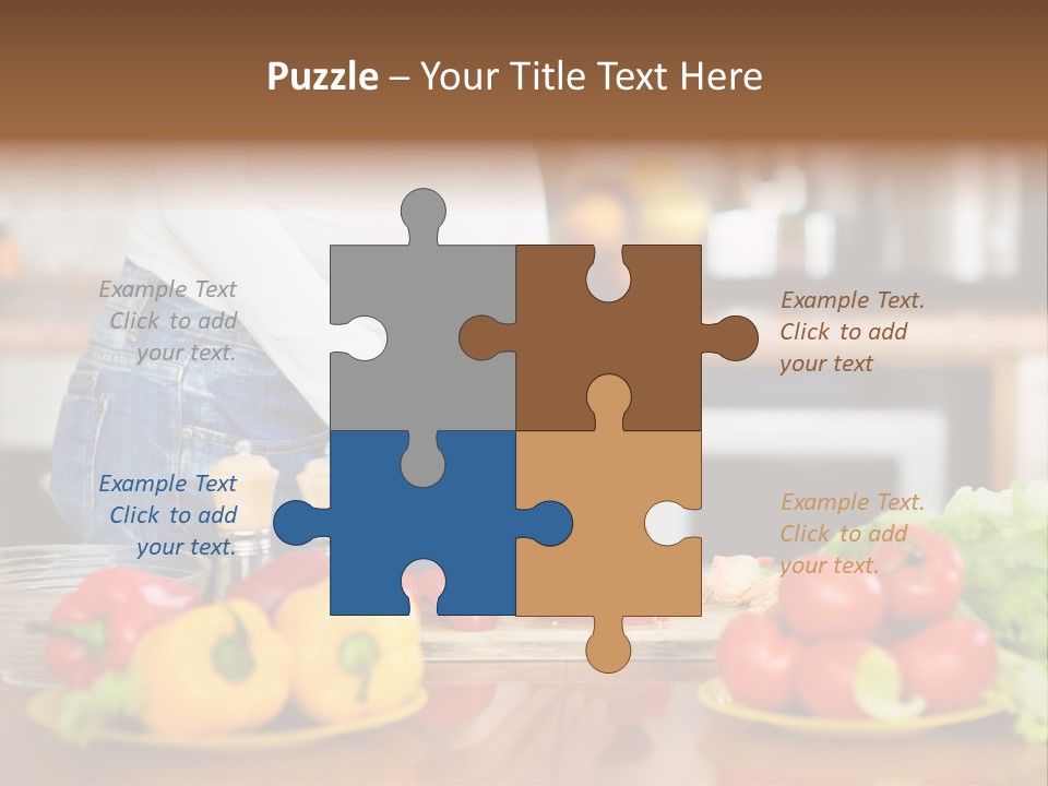 Cut Breakfast People PowerPoint Template