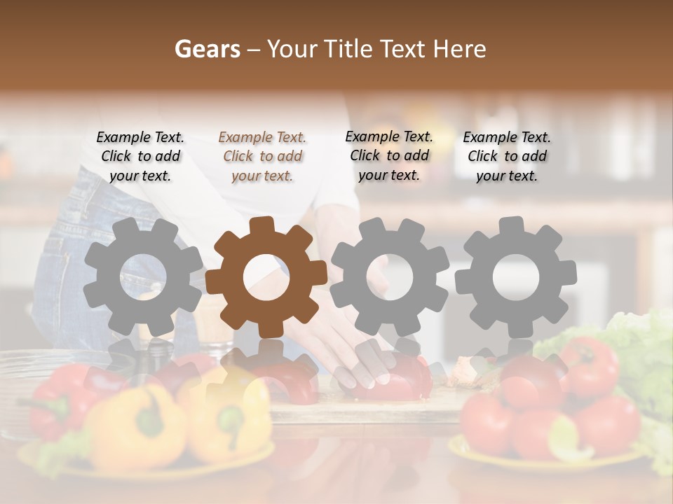 Cut Breakfast People PowerPoint Template