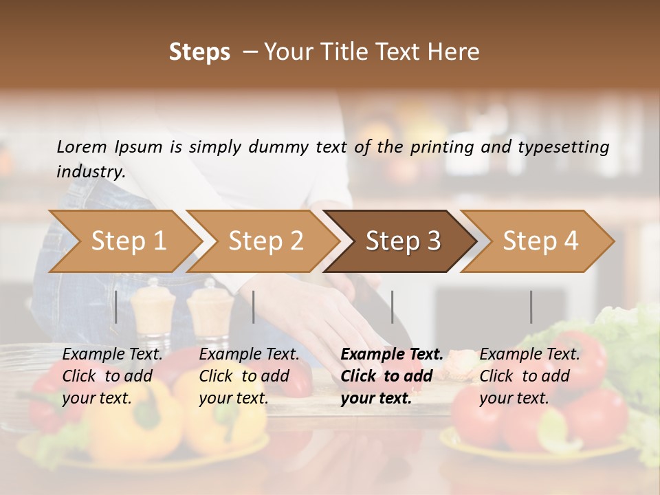 Cut Breakfast People PowerPoint Template