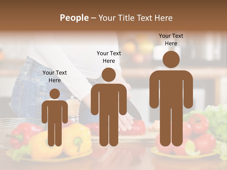 Cut Breakfast People PowerPoint Template