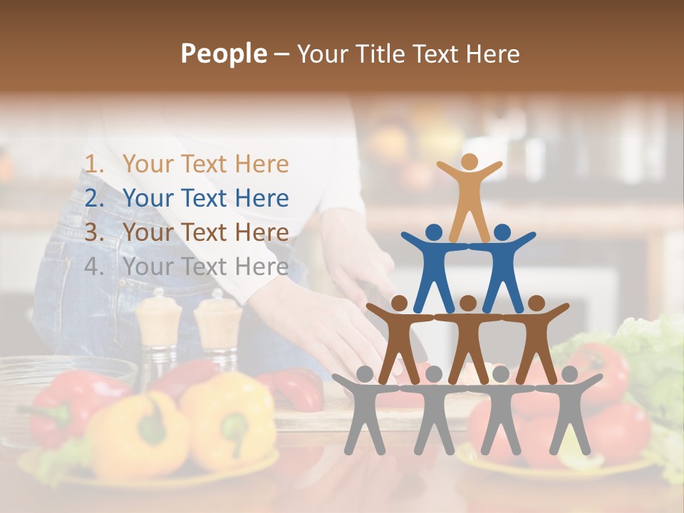 Cut Breakfast People PowerPoint Template