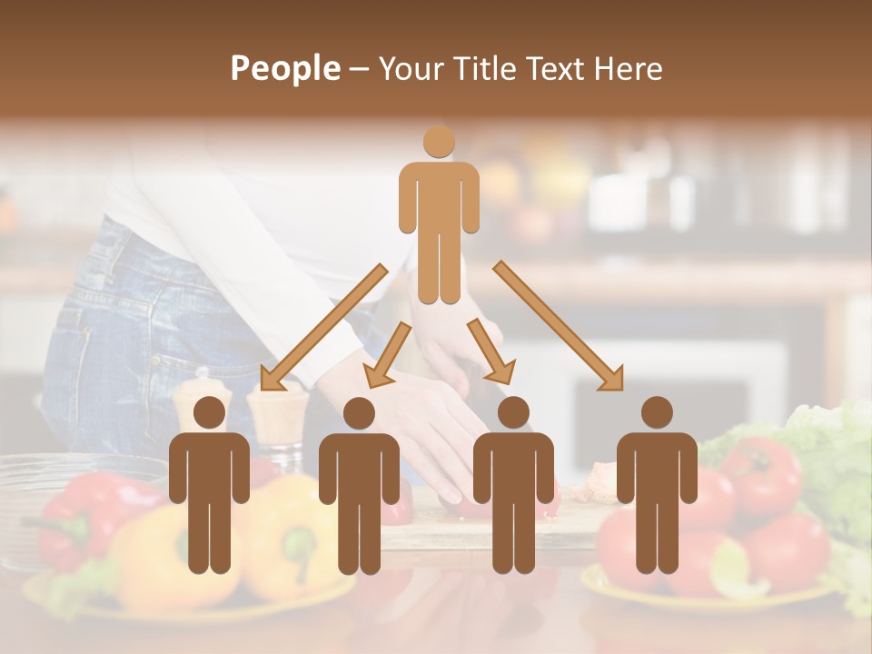 Cut Breakfast People PowerPoint Template