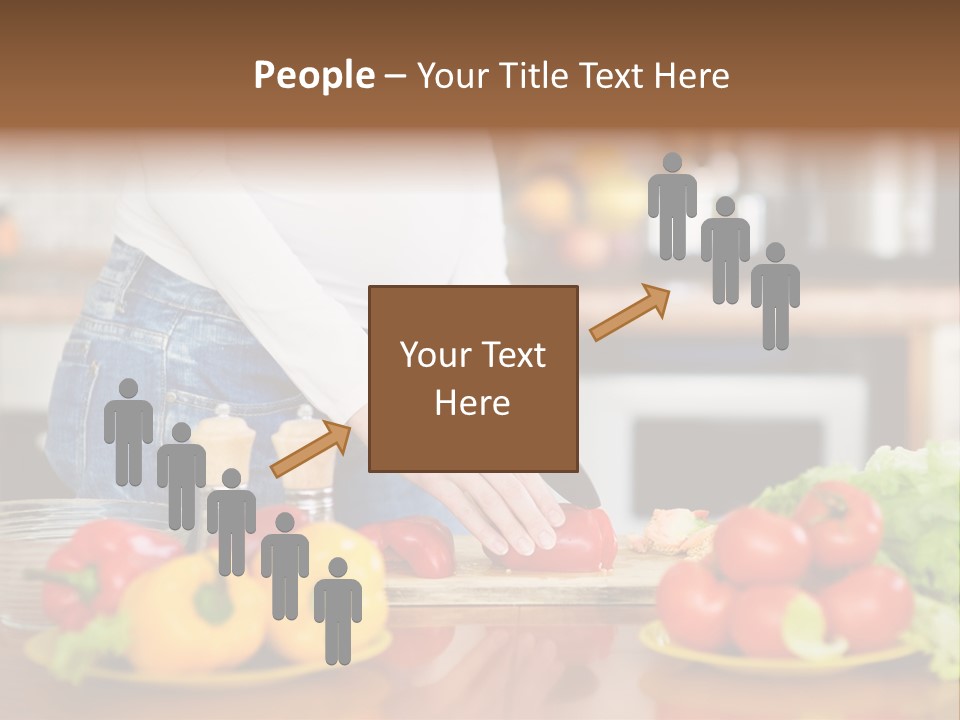 Cut Breakfast People PowerPoint Template
