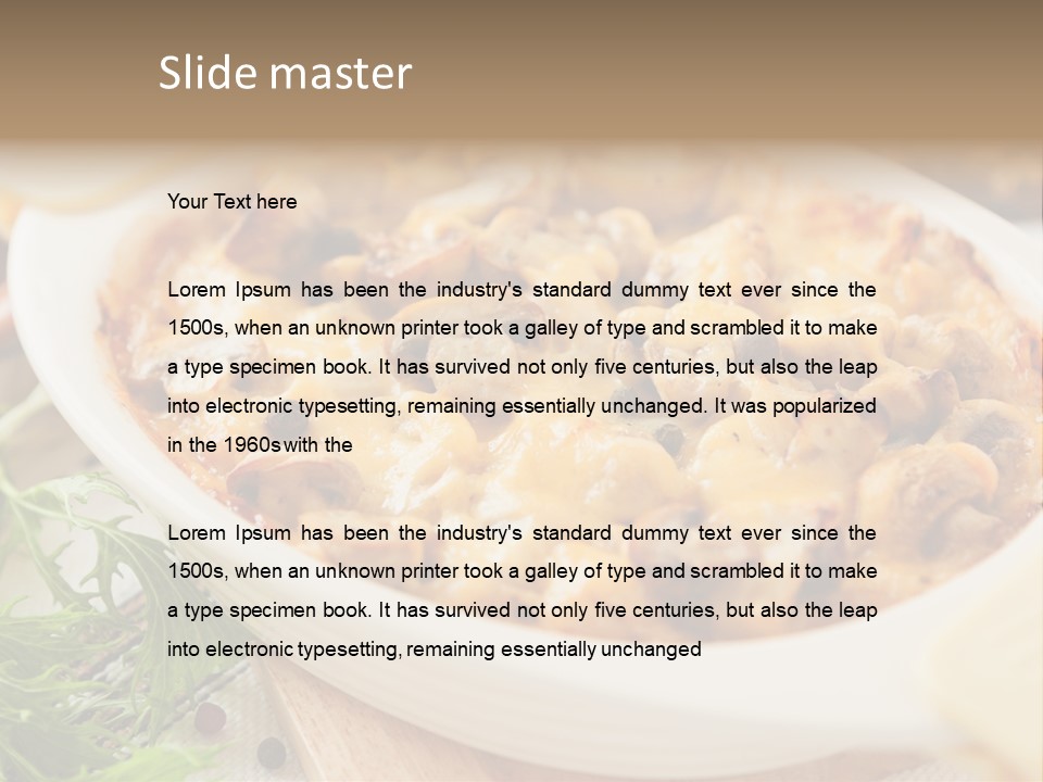 Nutrition Closeup Healthy PowerPoint Template